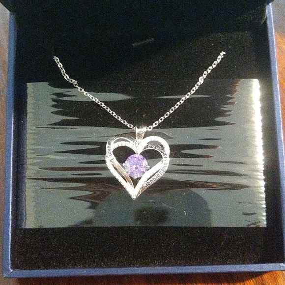 Heart 925 Silver Necklaces with Birthstone for Women Girls Mom Wife Girlfriend - Picture 3 of 5